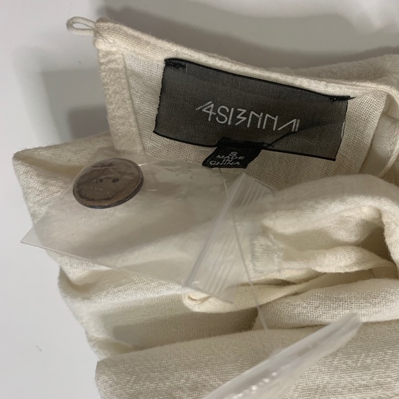 4SI3NNA Alexis Button Front Dress in Cream - Picture 9 of 11